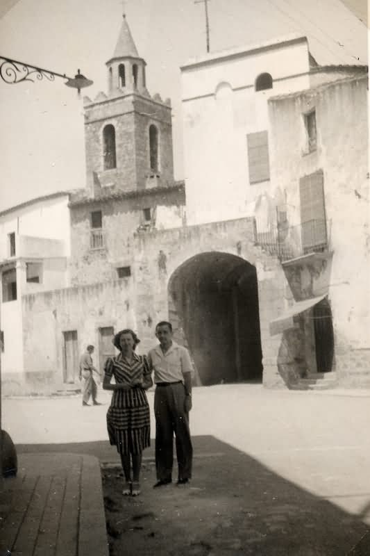 Maita und Alf in Darnius, 1950