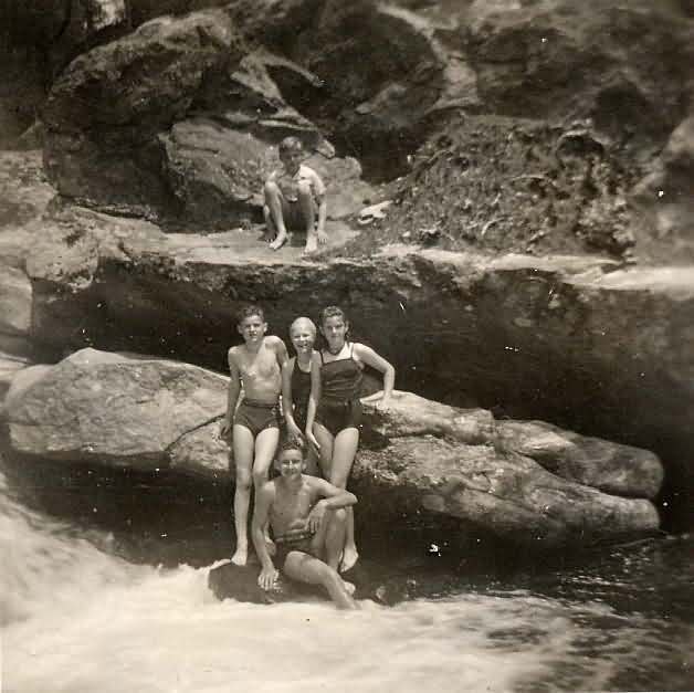 Beim Baden in Piedralaves